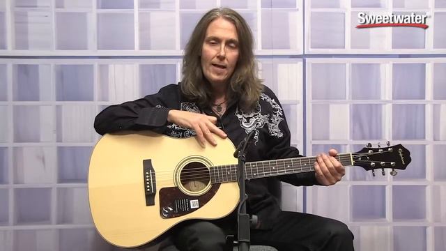 Epiphone AJ-220S Acoustic Guitar Review - Sweetwater Sound смотреть онлайн