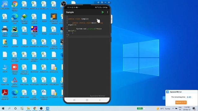 How to run java program on mobile : Java programming for beginners