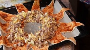 Шикарный Мясной пирог без возни с тестом. Очень сочно и быстро Мамины рецепты