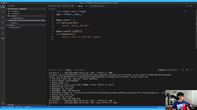 TradingView Strategy Alert Webhooks with Binance API, Heroku, Python, and Flask
