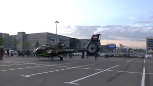 ВЕРТОЛЕТ EUROCOPTER EC-130 - ЗАПУСК И ВЗЛЕТ ИЗ КРОКУСА