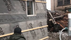 Утепление фасада под сайдинг.