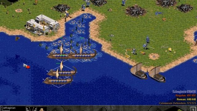 Age of Empires RoR - First Punic War - 3: Battle of Tunes (Hardest, Fastest) смотреть онлайн