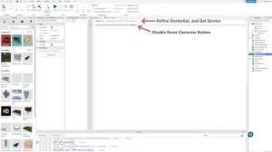 How to disable reset character button | Roblox Studio