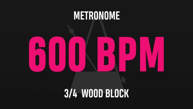 600 BPM 3/4 - Best Metronome (Sound : Wood block) смотреть онлайн