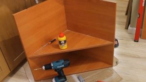 Угловая тумба своими руками. Сборка тумбы под свои размеры.