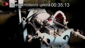 Полный цикл нарезания резьбы на резьбонарезном станке МЗК-95М.