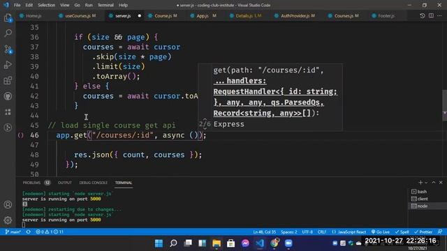 Show Details & Load A Specific Data | Part - 5 | Coding Club pro - Programming Community