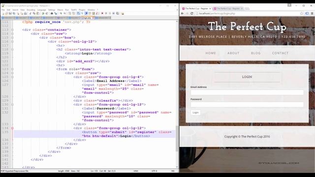 Create a Members Only Blog using PHP, MySQL, & AJAX - Lecture  3