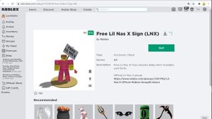 Как получить 3 новые бесплатные вещи в роблокс 2021 года от Lil Nas X - кросовки на шею и таблички