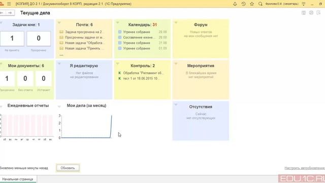 Вступление. Интерфейс. Курс - Профессиональная работа в программе "1С:Документооборот 8"