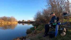 С фидером на Клязьме. Октябрь 2021. Рыбалка в Подмосковье