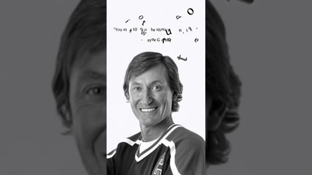 Motivation from history's greatest - Wayne Gretzky / Do you agree? comment down below 👇