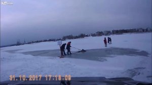Человек провалился под лед - Что делать (в описании под видео)
