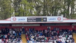 Stevenage 2 Grimsby 0, we are going up