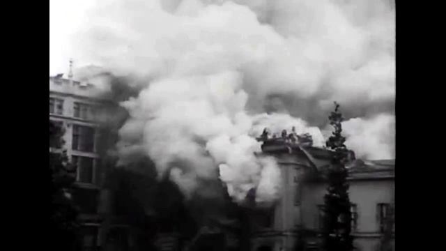 Кинохроника. Москва. Пожар в Малом театре. 2 мая 1914 года. Moscow. Fire in the Maly Theater.