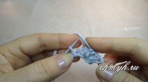 ▶️ Упрощенная АНГЛИЙСКАЯ РЕЗИНКА спицами для ШАРФА. ПЫШНАЯ резинка. Узоры спицами с Larisa Chmyh