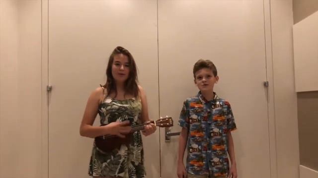 Riptide cover by Margaret and Hayes (singing and ukulele) смотреть онлайн