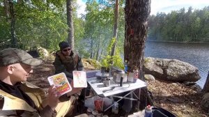 Река Вуокса. Рыбалка. Жор щуки. Ночевка на острове.