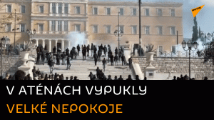 Nepokoje v centru Atén: policie používá slzný plyn a zábleskové granáty
