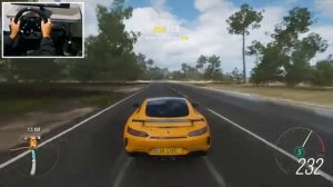 Forza Horizon 4 | Mercedes AMG GTR - Yellow Sunset Beach | Logitech g920 gameplay