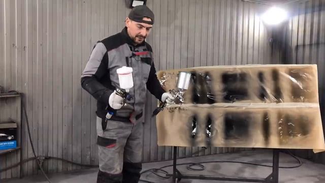 Ивата WS 1.5 и Сата 1.3 RP I.[сравним краскопульты]. смотреть онлайн