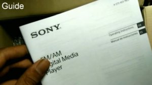 SONY DSX-A100U Car media player (Xplod)