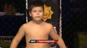 Бой маленького Адама Кадырова с Давидом Халатовым