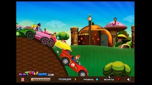 Марио гонщик game Mario Car Race # 1 игра онлайн