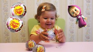 ✿ Маша и Медведь Шары ЧУПА ЧУПС открываем новые игрушки Chupa Chups surprise balls toys