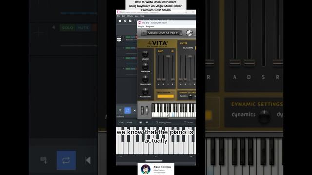 How to Playing Drum using Keyboard PC on Magix Music Maker Premium 2022 Steam Version