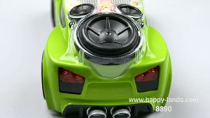 8390 TOYS 12 2020 Машинка на батарейках, 1:16 (светомузыка,  мощный звук)