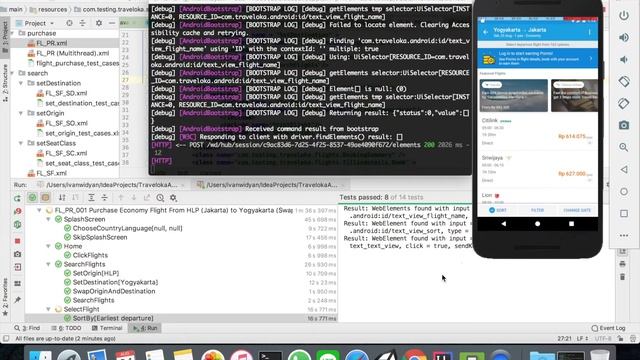 Traveloka Appium Testing Framework - Example FL_PR_001 смотреть онлайн