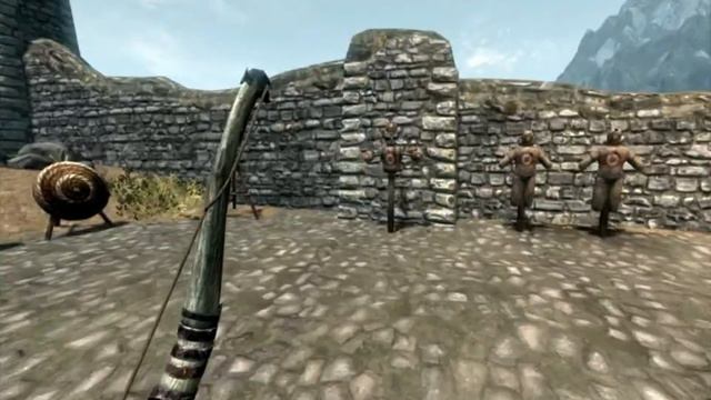 Skyrim - Bow and Arrow - no crosshairs target practice - смотреть видео ...