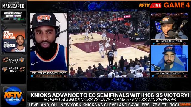 New York Knicks vs Cleveland Cavaliers Game 5 Post Game Show: Highlights, Analysis, Callers | EP 41 смотреть онлайн
