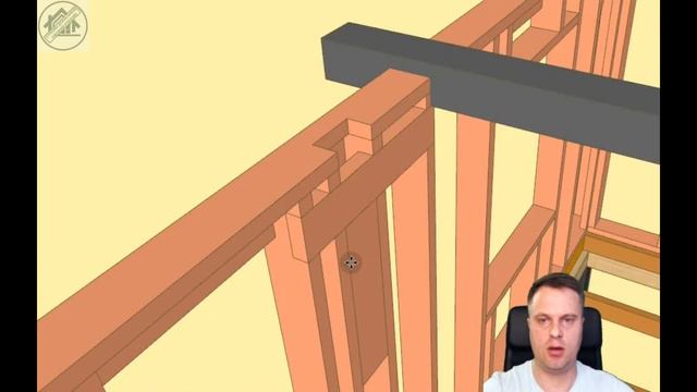 КР-проект к каркасному дому 6х8 с мансардой (ломаная) смотреть онлайн