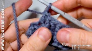 Плотный узор крючком по кругу Букле, который не косит