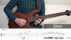 Iron Maiden - Fear of the Dark Guitar Solo Tutorial | Slowed Down | Tabs