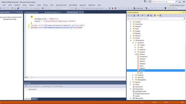 AmCharts in ASP.NET MVC  (Part-1)