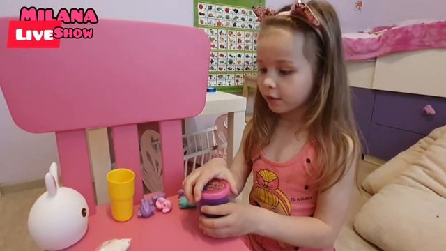 Готовим Слайм - Слаймикс 2 | Детским канал | Milana live show смотреть онлайн