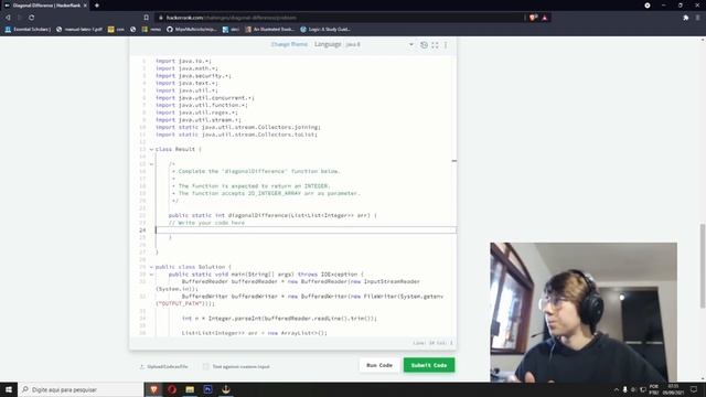 Diagonal Difference using Python, Java, C Sharp and C смотреть онлайн