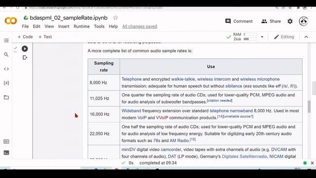 03b Sampling Rate - DSP Theory:  Basics of Digital Audio Signal Processing and ML for Audio