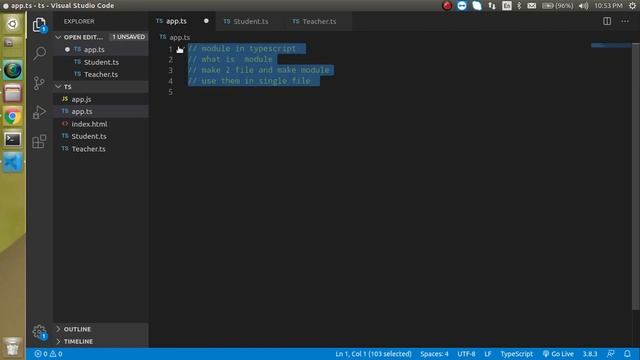 Typescript Hindi tutorial #14 Module