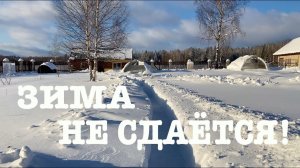 #122. Ждём весну, но зима не отступает!:) [Жизнь на своей земле]