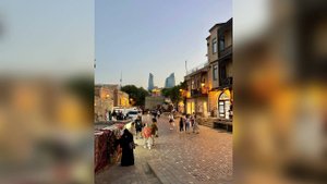 Баку, Пламенные башни, Флаг, Старый город, Море #баку #baku