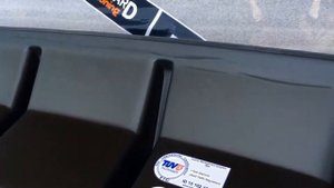 Диффузор юбка заднего бампера Шкода Октавия А7 3 RS 2013-2020