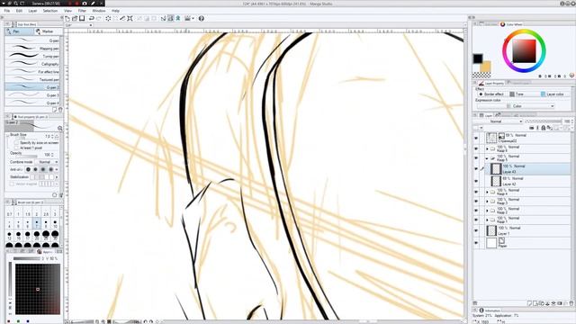 Глава 1 страница 3 Скоростное рисование манги "У Бога закончились души." в Manga studio 5 смотреть онлайн