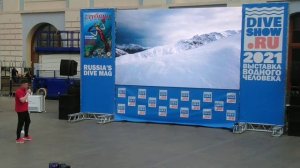 На Moscow Dive Show 2021 К. Изотов представил Гомельский Дайвинг-Центр и рассказал о мировом рекорде