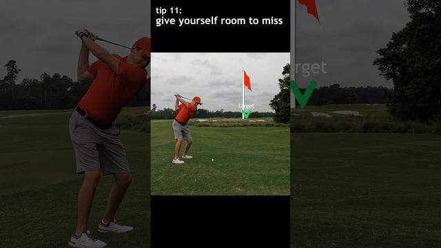 Tip 11: give yourself room to miss #golf #golfapp #golftips #golfshort