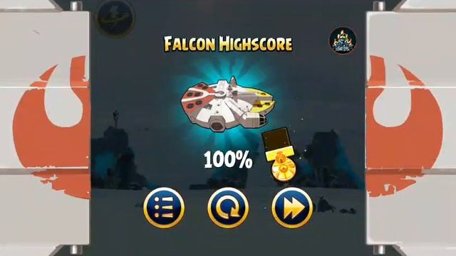 Angry Birds : Star Wars Gameplay - Falcon - Hoth - Chapter 1 - Level 1-10 - Gold Falcon смотреть онлайн